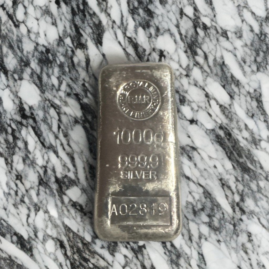 zilverbaar 1000g Royal Mint 1000g  999,9, Ophalen, Zilver