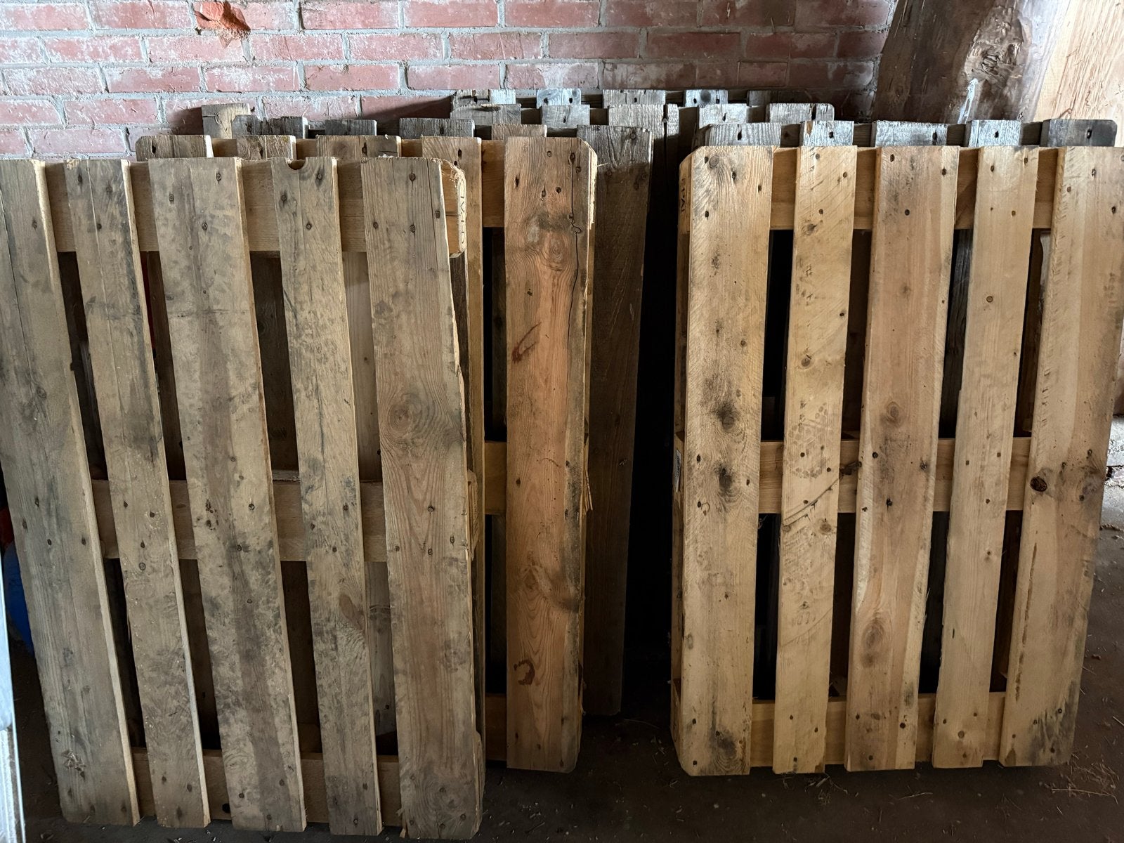7 stuks Gebruikte EPAL Pallets, Ophalen, Gebruikt, 50 mm of meer, Pallet