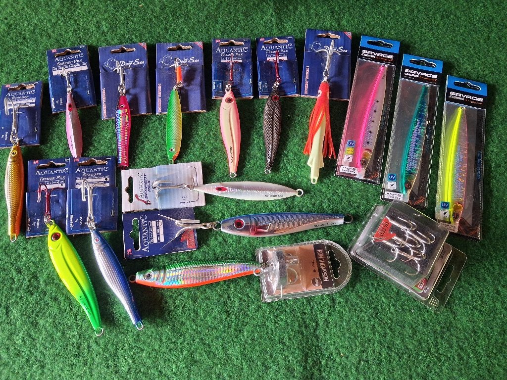 Pilker Set....60 t/m 200 grams Pilkers (15 stuks), Ophalen of Verzenden, Bodenroderweg, Aquantic, Complete set