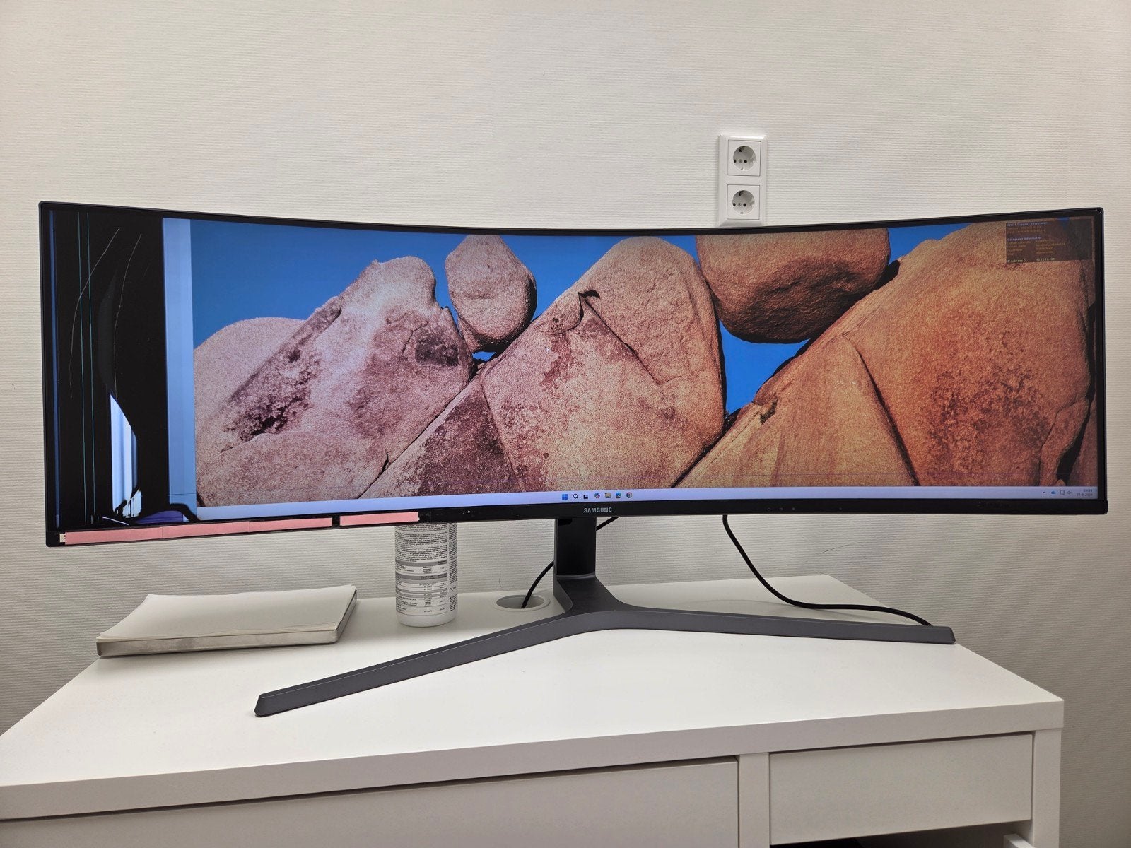 DEFECTE Samsung CHG90 49 inch ultrawide curved monitor, Ultrawide, 101 t/m 150 Hz, VA, Samsung