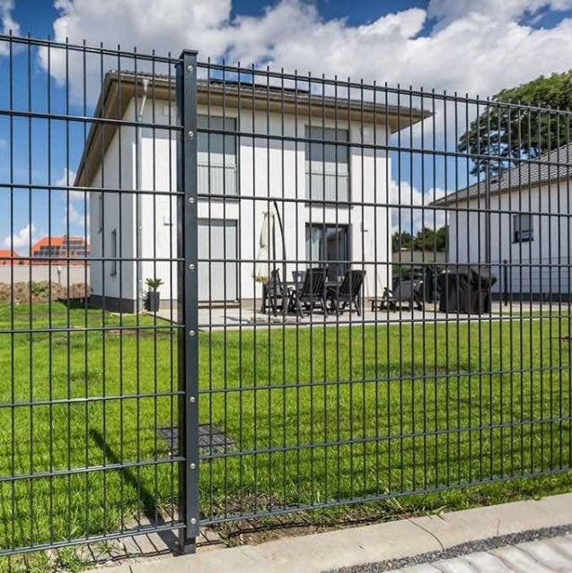 Dubbelstaafmatten pakket 25 meter 6/5/6 – 63 - 203 cm hoog, Ophalen, Nieuw, IJzer, Dubbelstaafmat hekwerk