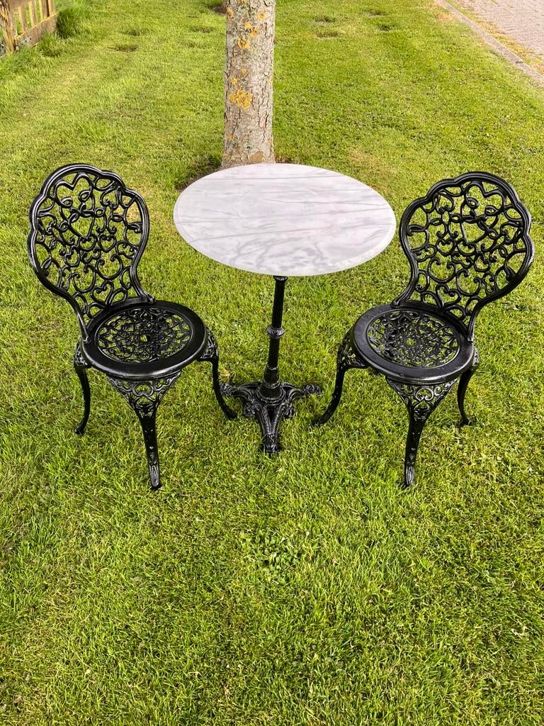 Mooie brocante bistroset tuinset, Overige materialen, Gebruikt, Stoel, Tuinset
