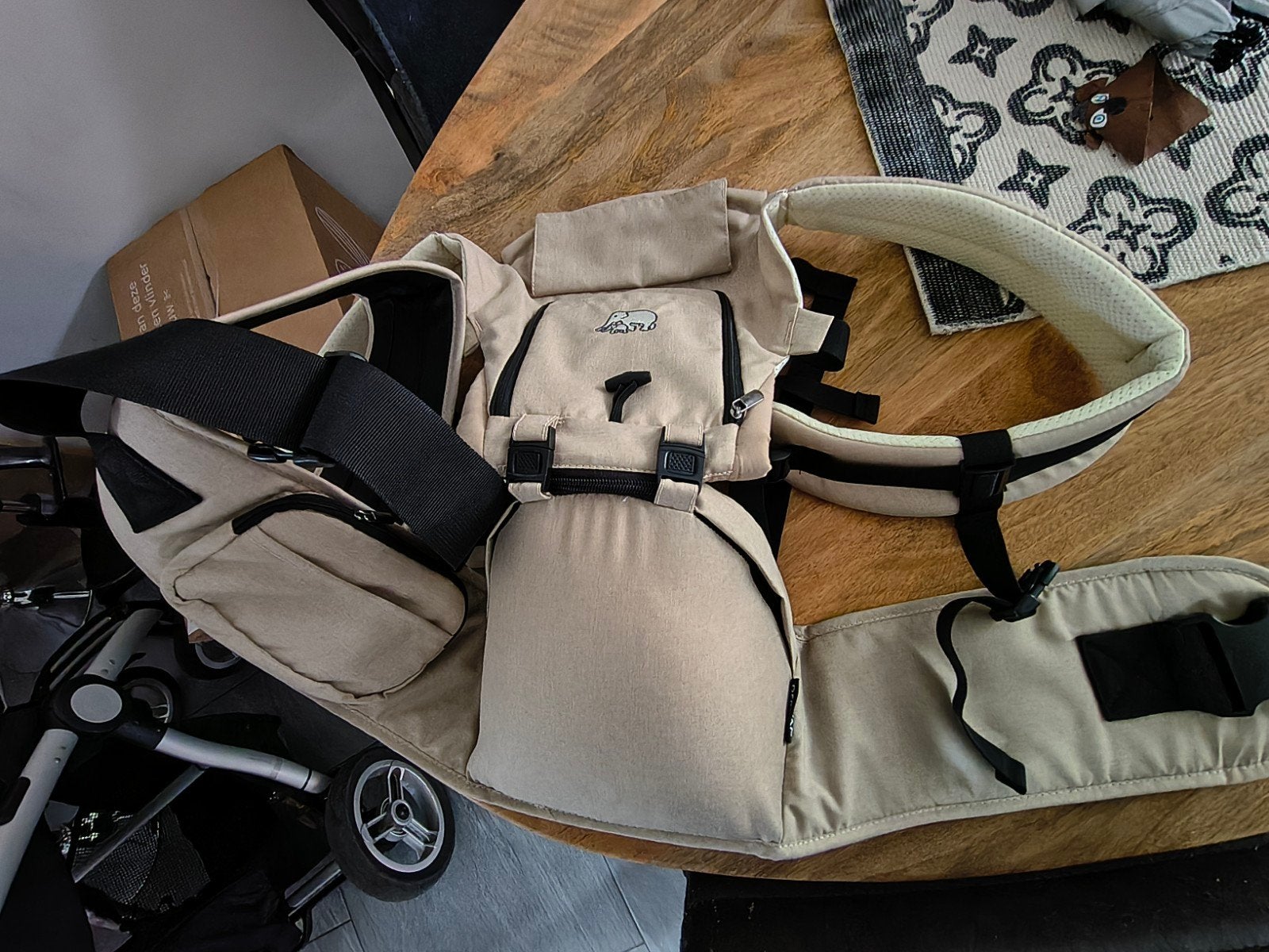 Deryan draagzak met heupdrager, Kinderen en Baby's, Babydragers en Draagdoeken, Overige merken, Overige typen, Ophalen of Verzenden