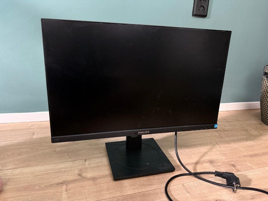 Te koop - Philips B-line 245B1/00 Zwart, Ophalen, Philips, Kantelbaar, Full HD
