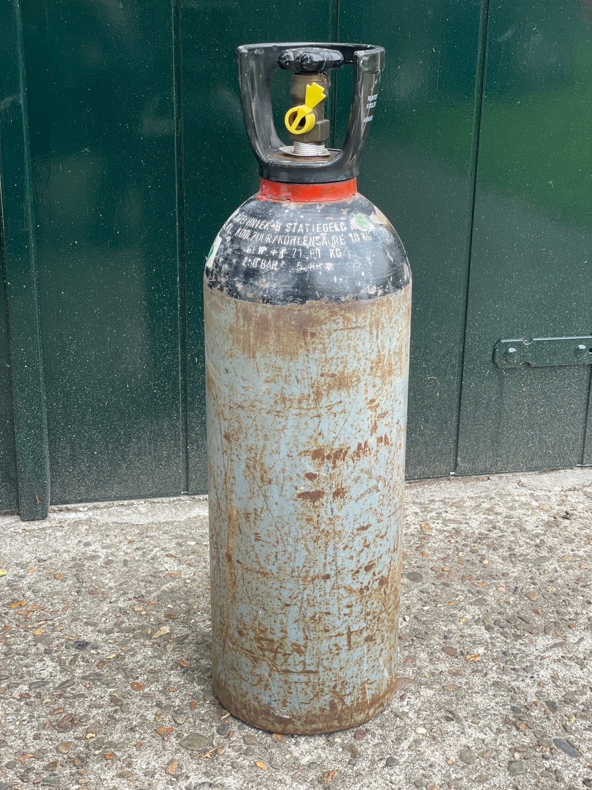 Koolzuurfles 10kg - 250 bar, Doe-het-zelf en Verbouw, Compressors, Minder dan 25 liter, Ophalen, Gebruikt, Minder dan 200 liter/min