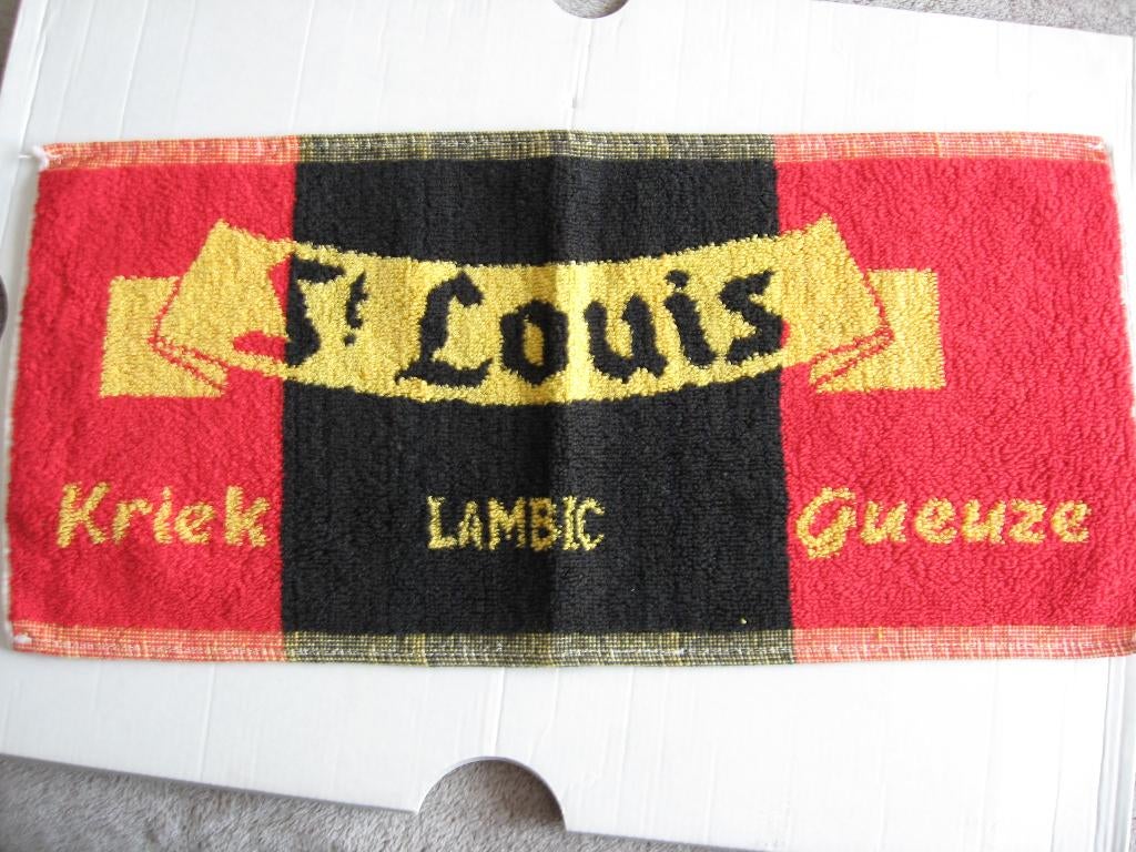 Bar Doek, ST. LOUIS KRIEK,, Verzamelen, Biermerken, Nieuw, Reclamebord, Plaat of Schild, Overige merken, Ophalen of Verzenden