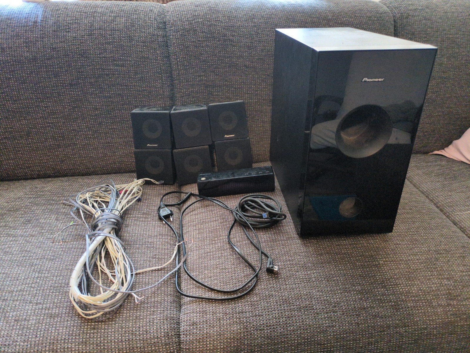 Pioneer sx-sw515 surround sound systeem, 6 boxen & subwoofer, Gebruikt, 60 tot 120 watt, Surroundset, Ophalen