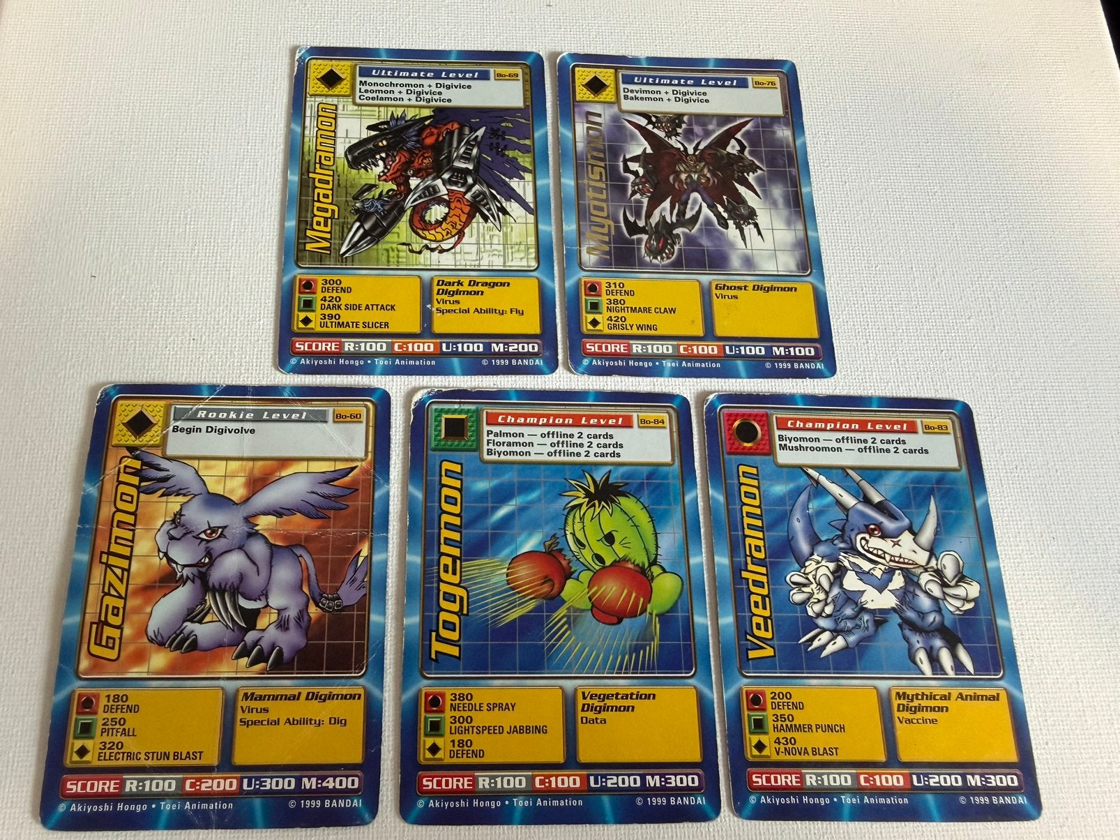 Digimon kaarten, Ophalen of Verzenden, Gebruikt, Meerdere kaarten