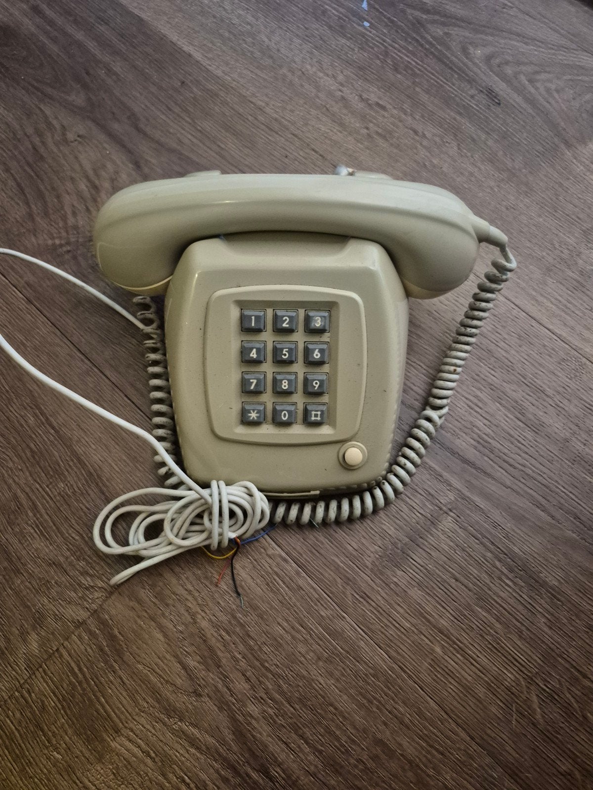 Vintage PTT T65-TDK Telefoon uit 1977 - Grijs, Telecommunicatie, Ophalen of Verzenden, Gebruikt