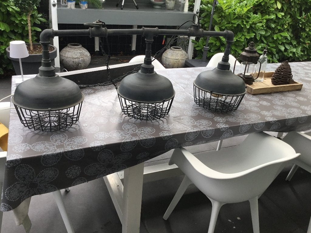 Hanglamp, Ophalen, Groen, Inclusief lichtbron, Metaal