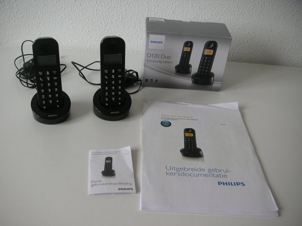 Philips DuoTelefoon D120, Ophalen, Gebruikt, 1 handset