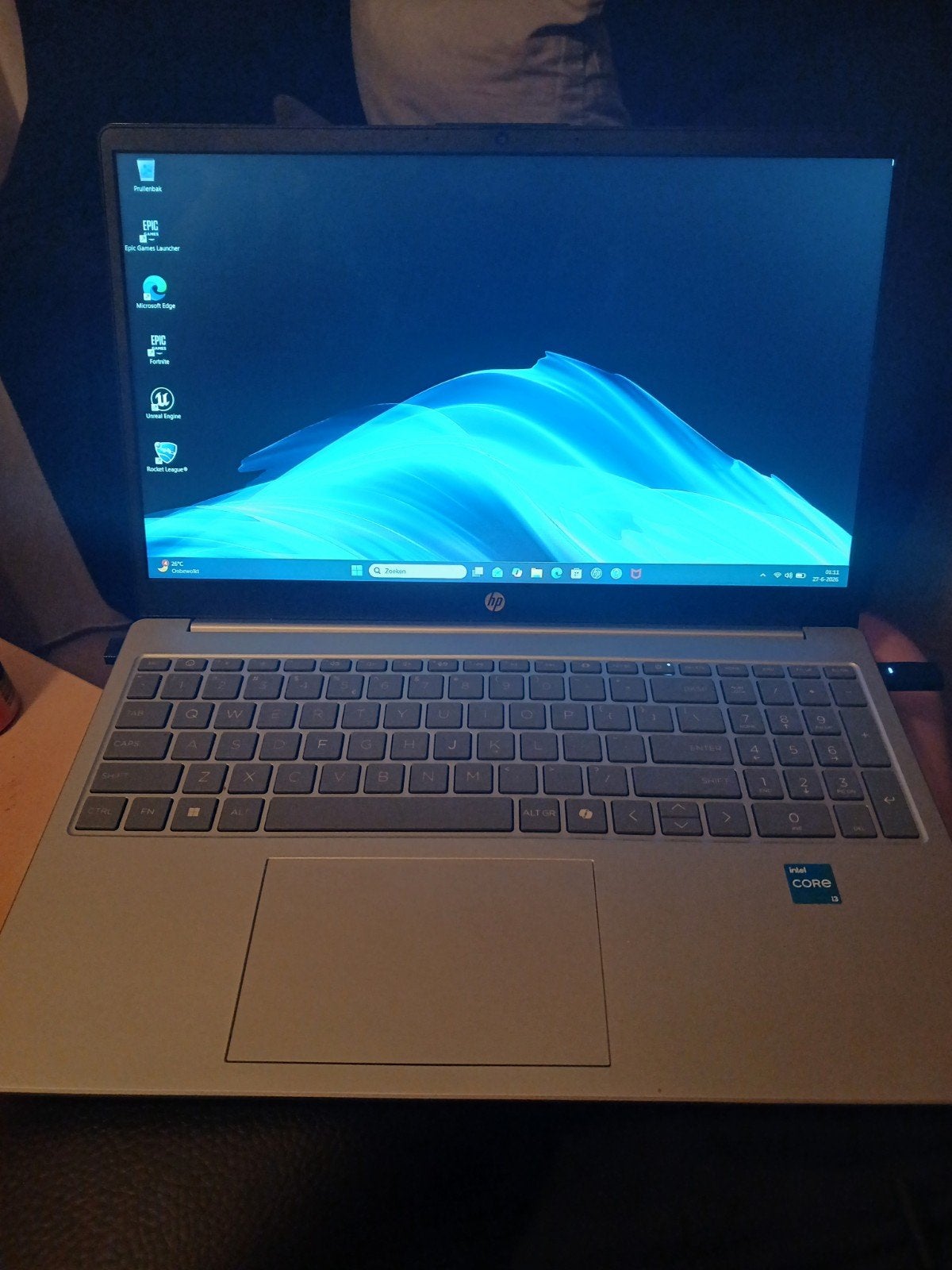HP Laptop 15.6inc, Computers en Software, Hp, Met videokaart, Qwerty, 8 GB
