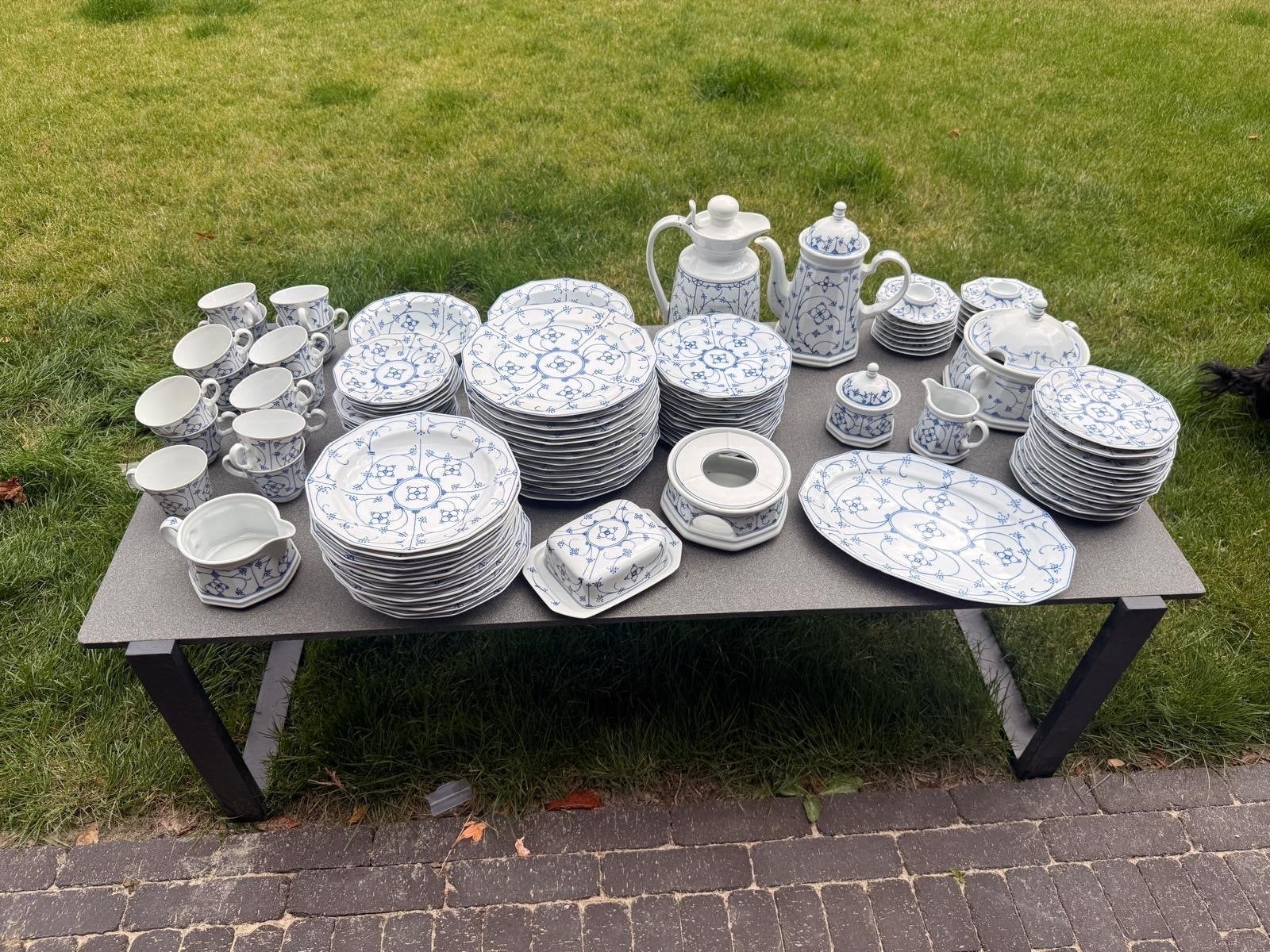 Zeer groot BonApart Indisch Blau servies – ca. 100-delig, Huis en Inrichting, Ophalen, Gebruikt, Overige merken, Klassiek