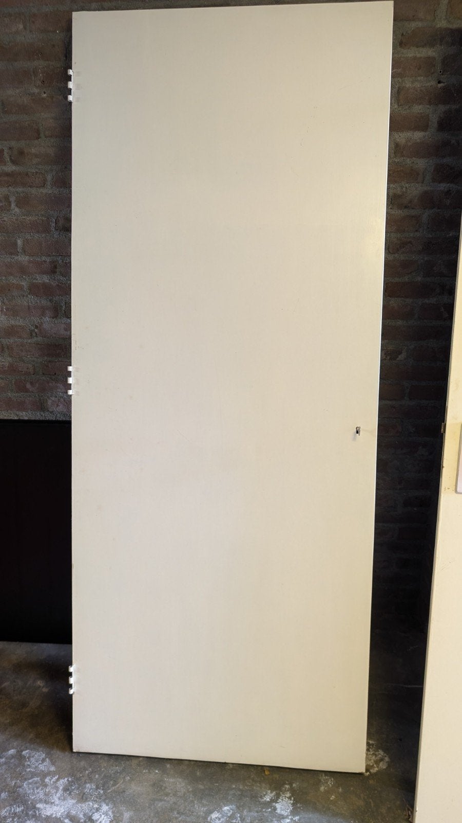 Witte binnendeur, degelijk 201x83 cm, Ophalen, 80 tot 100 cm, Binnendeur, Zo goed als nieuw