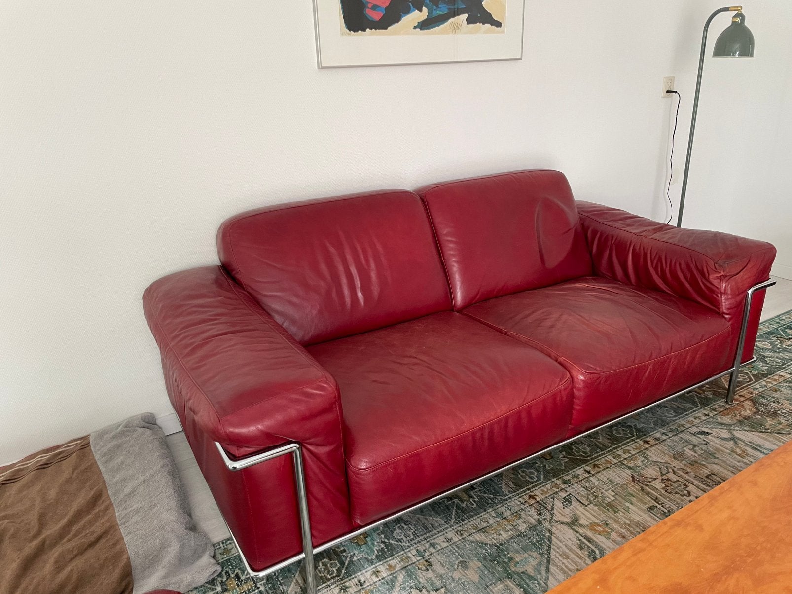 Vintage Natuzzi bank & stoelen, Huis en Inrichting, Banken | Sofa's en Chaises Longues, Ophalen, Zo goed als nieuw, 75 tot 100 cm