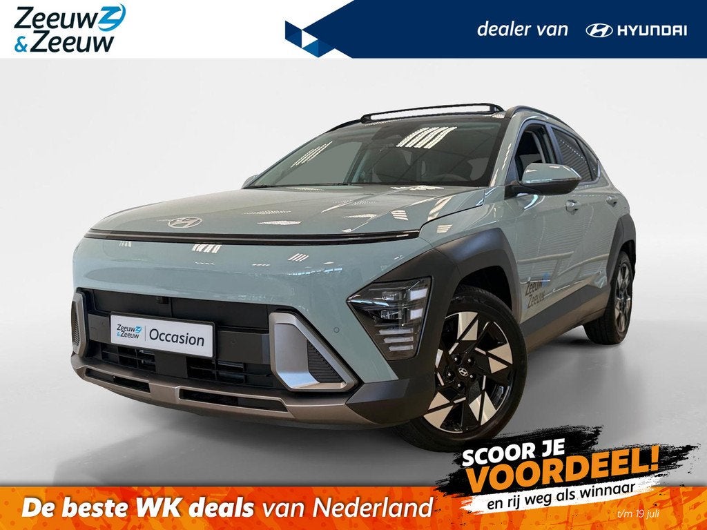 Hyundai Kona 1.6 HYBRID | PREMIUM SKY | OPEN DAK | MIRAGE GR, Auto's, Hyundai, 12 maanden, 137 pk, Euro 6, 1110 kg