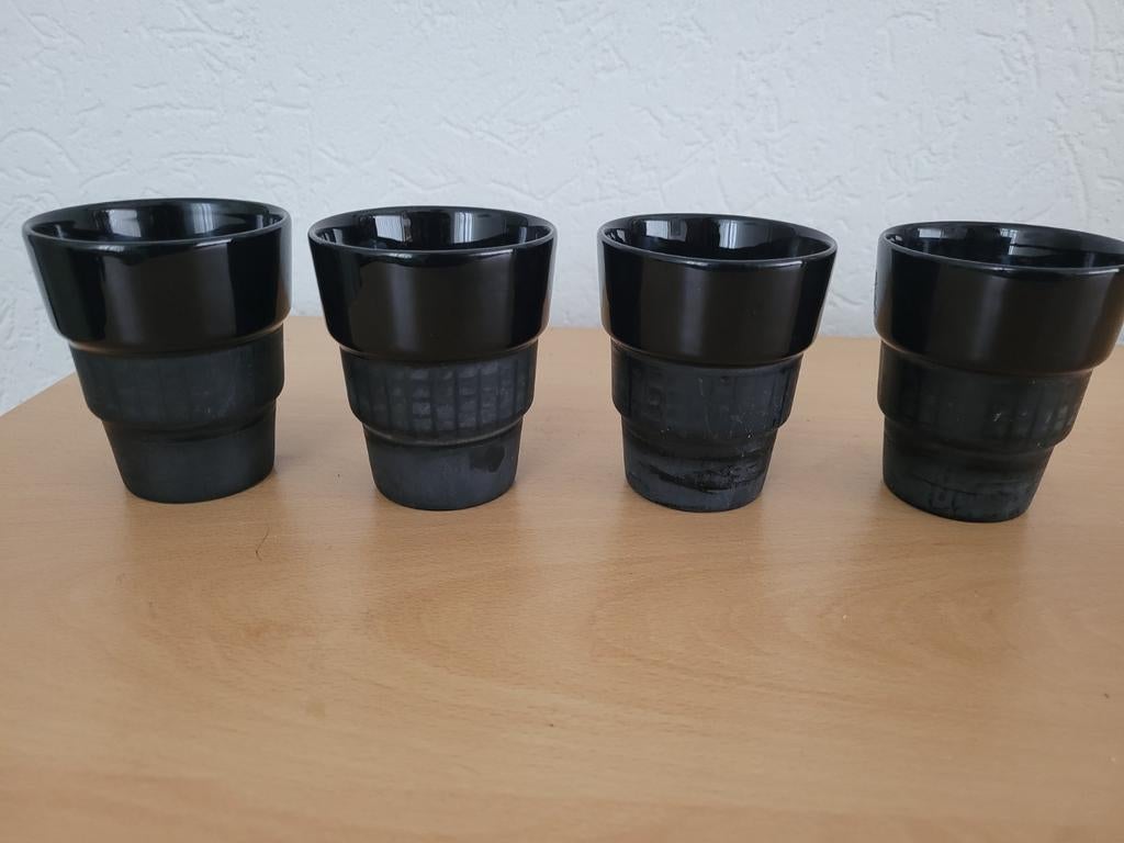 Nespresso koffie bekers - set van 4, Overige typen, Onbekend, Ophalen of Verzenden, Zo goed als nieuw