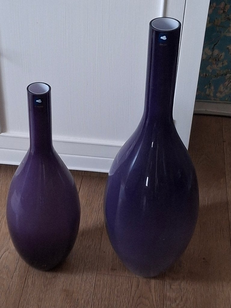 2 Stuks grote LEONARDO glazen vaas, Ophalen, Overige kleuren, 50 tot 75 cm, Glas