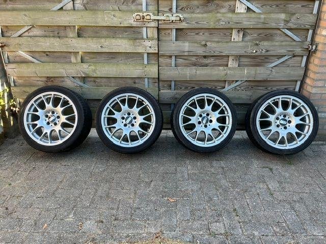 BBS velgen met banden, Ophalen, 18 inch, Gebruikt, Band(en)