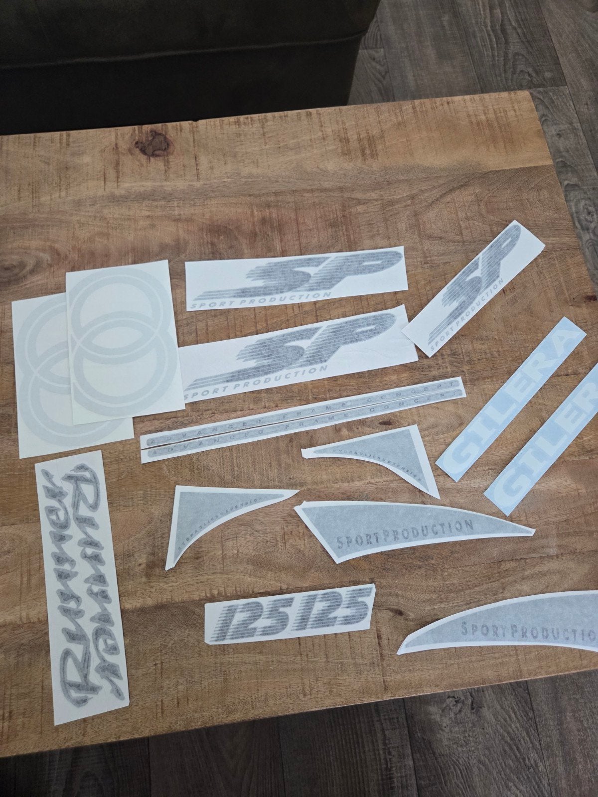 Gilera runner sp 125 zilver stickerset, Ophalen of Verzenden, Nieuw