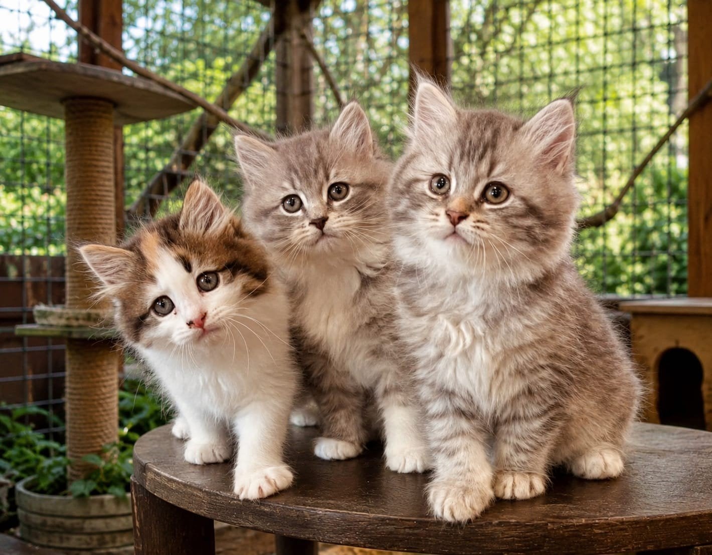 Siberische Kittens (11 weken), Meerdere dieren, Ontwormd, 0 tot 2 jaar