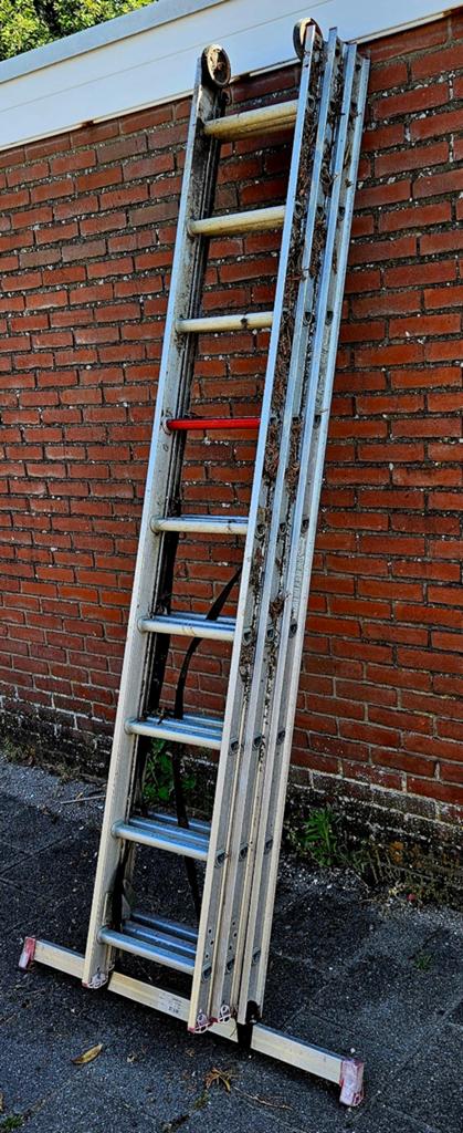 Altrex All Round AR-3058 ladder - 2.4m tot 5.9m, Doe-het-zelf en Verbouw, Ladders en Trappen, Ophalen, Gebruikt, Ladder, Opvouwbaar of Inschuifbaar