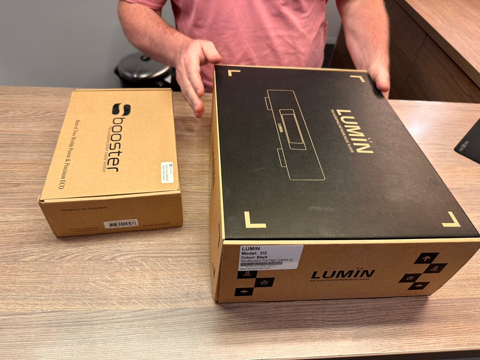 Lumin d2 met sbooster beide gemodificeerd door audiofacts, Ophalen of Verzenden, Zo goed als nieuw