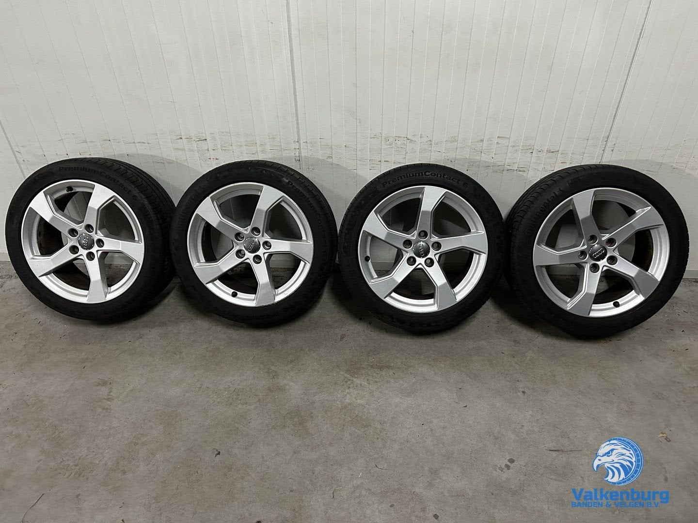 6-7mm! Originele Audi A3 S3 8V 17 inch velgen 5x112 zomerban, Gebruikt, -, -, Banden en Velgen