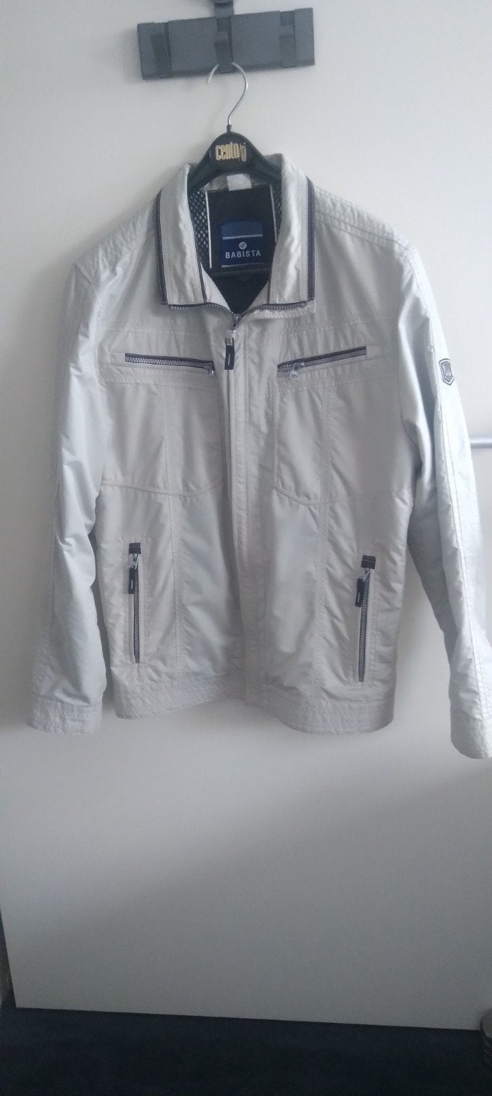 Babista Heren Jas - Lichtgrijs - Maat L, Kleding | Heren, Maat 52/54 (L), Babista, Ophalen of Verzenden, Zo goed als nieuw