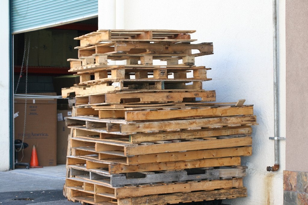 Gratis pallets ophalen, Doe-het-zelf en Verbouw, Hout en Planken, Ophalen, Gebruikt, 50 mm of meer, Pallet