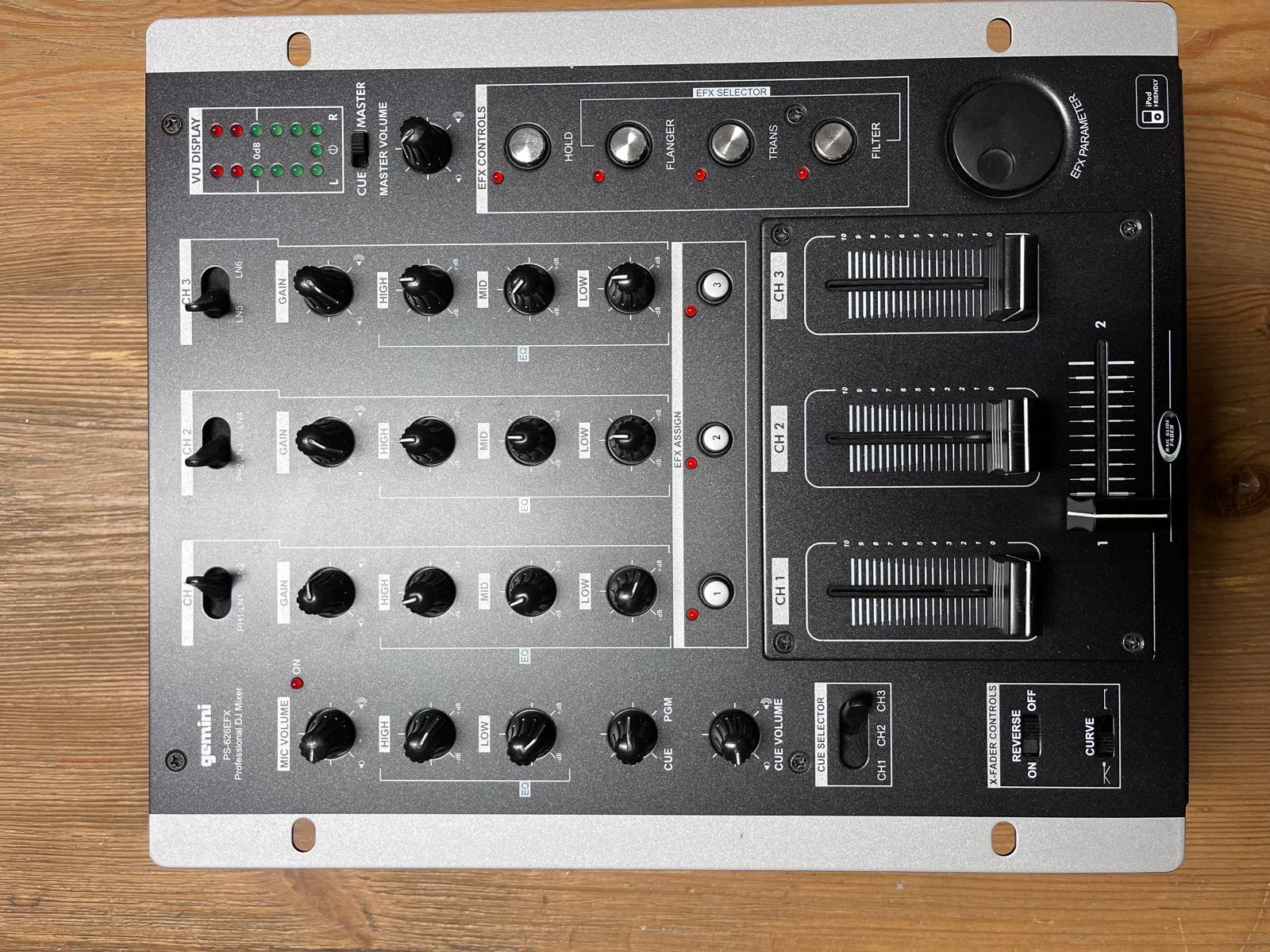 Gemini PS-626EFX Professionele DJ Mixer, Ophalen, Gebruikt, Dj-set, Overige merken