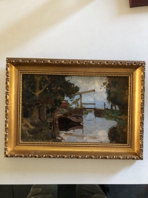 A. SEGAAR   SCHILDERIJ         6332, Ophalen of Verzenden, Minder dan 50 cm, Schilderij