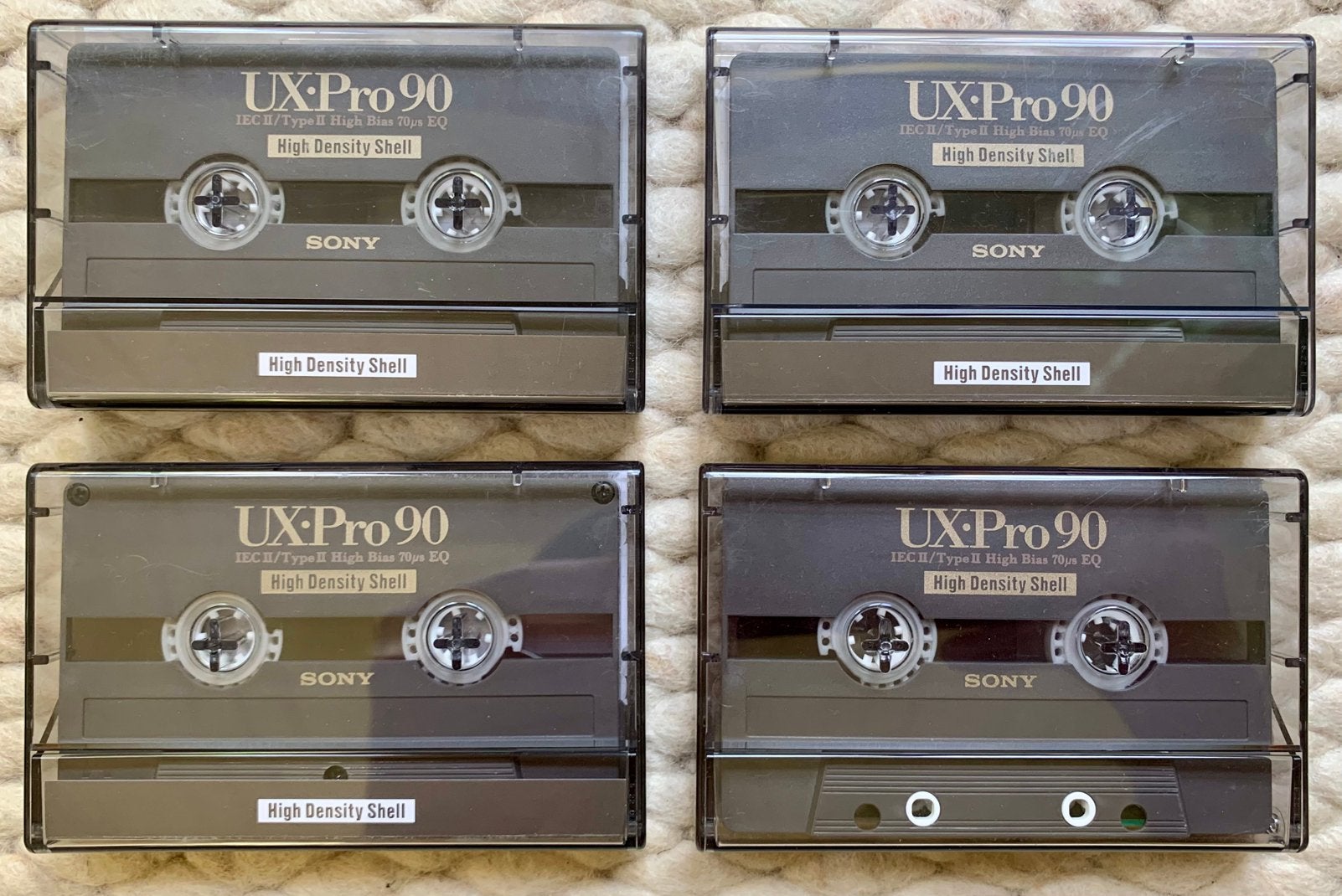 IZGST 4x Sony UXPro-90 cassettebandjes UX-Pro 90 UXPro C90, Gebruikt, 2 t/m 25 bandjes, Ophalen of Verzenden, Voorbespeeld