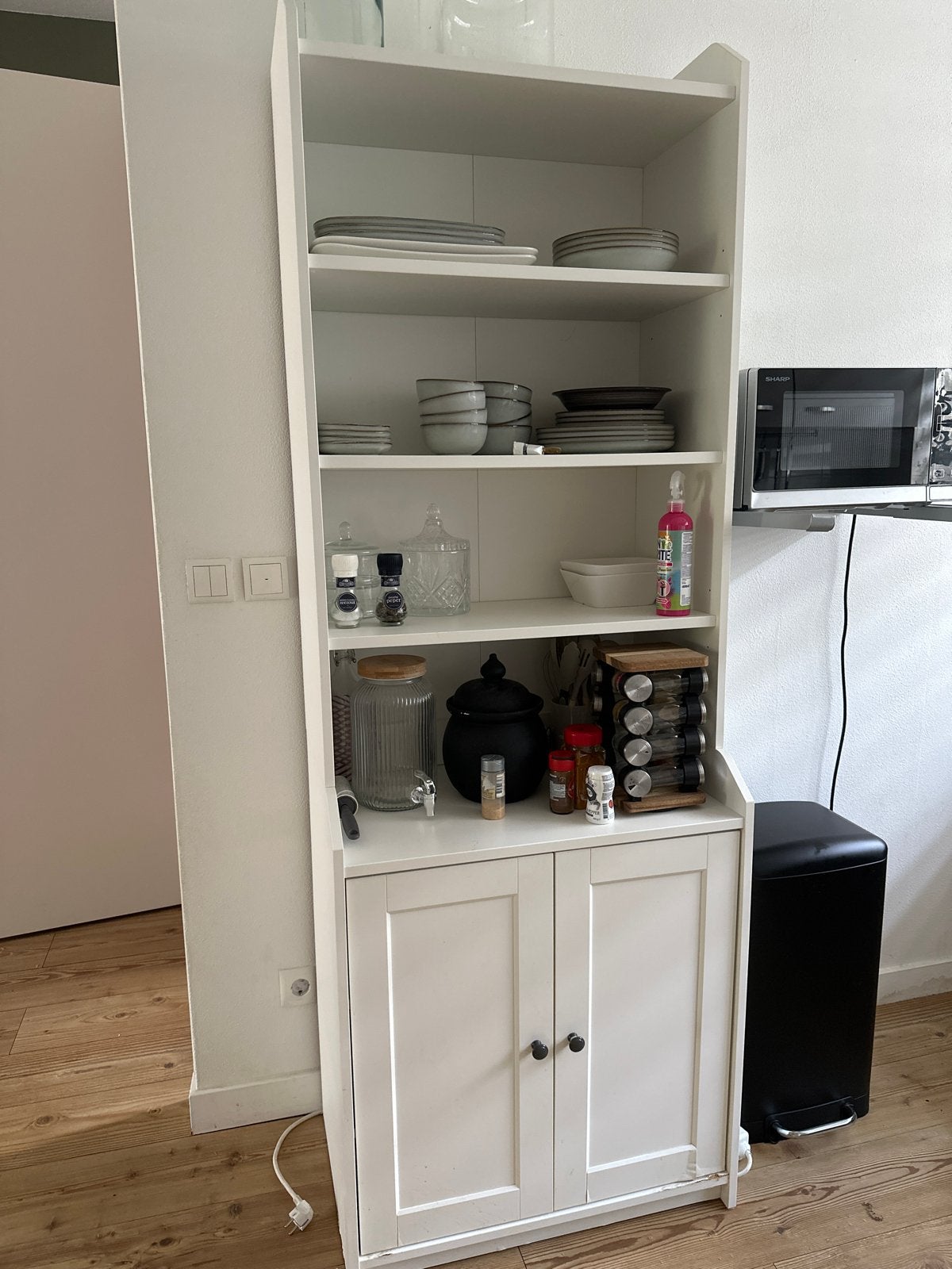 IKEA keukenkast met open planken en deuren, Huis en Inrichting, Keuken | Keukenelementen, Ophalen, Gebruikt, 25 tot 50 cm, Minder dan 50 cm