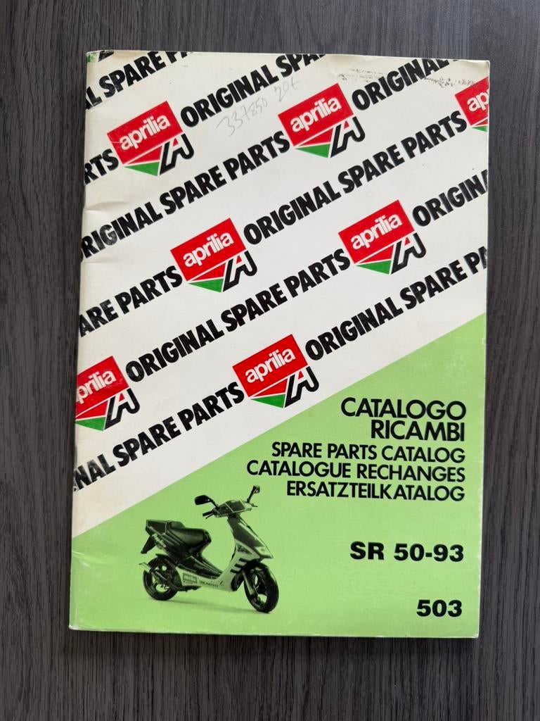 Aprilia spare part catalog SR Viper/ Replica/ Urban kid, Motoren, Handleidingen en Instructieboekjes, Ophalen of Verzenden, Aprilia