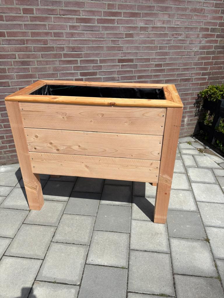 Handgemaakte verhoogde plantenbak 120*60*100cm Douglas, Tuin en Terras, Bloembakken en Plantenbakken, Ophalen, 100 cm of meer