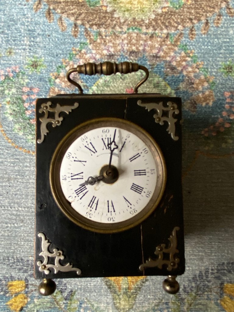 Reiswekker antiek reis wekker klok, Ophalen of Verzenden