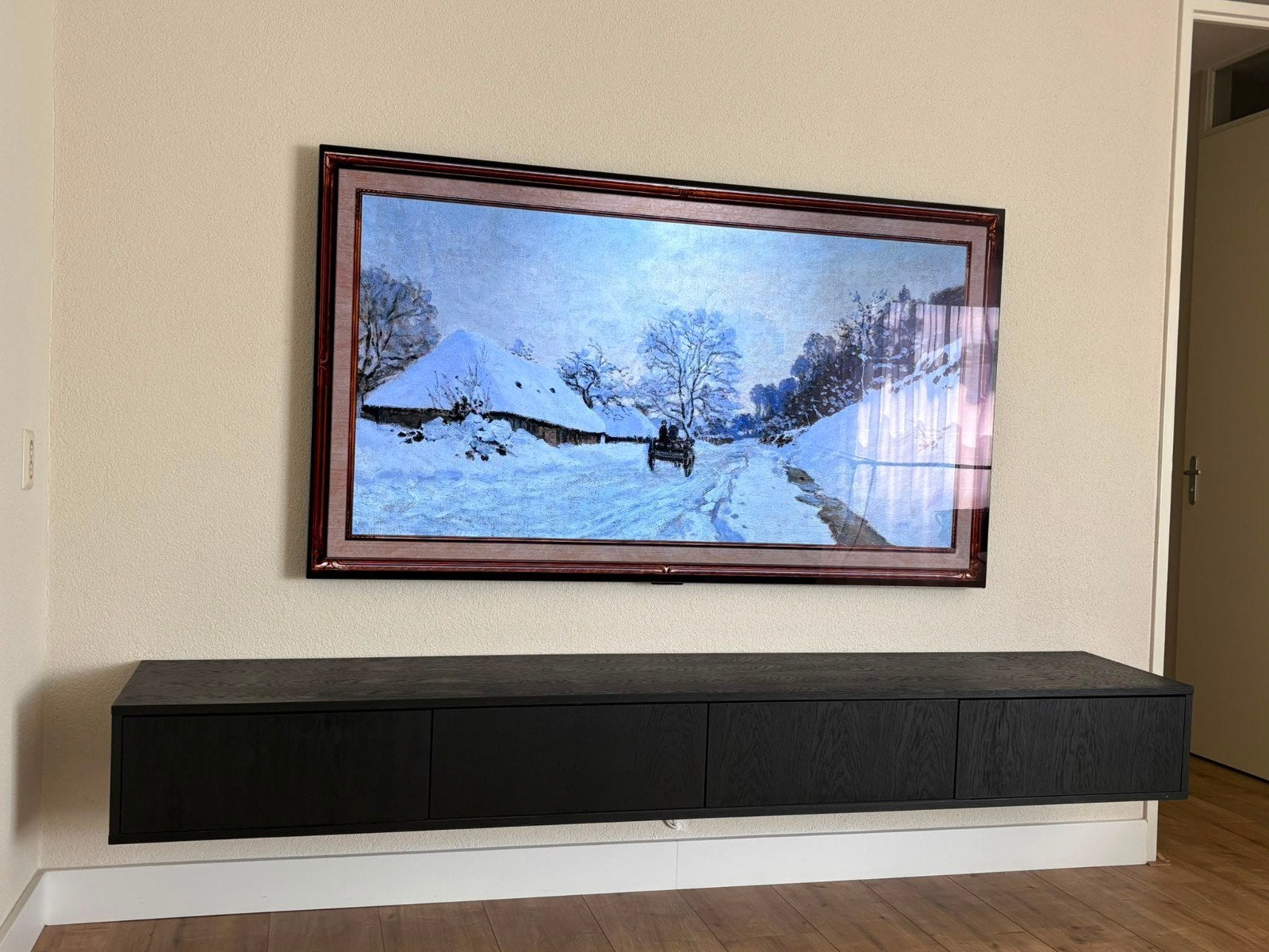 Zwevend TV meubel, Huis en Inrichting, Kasten | Televisiemeubels, Ophalen, Zo goed als nieuw, 200 cm of meer, Minder dan 100 cm
