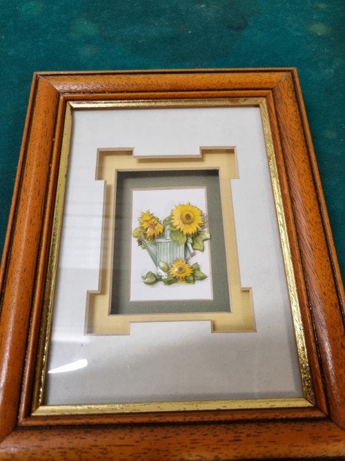 schilderij 3d zonnebloem en gieter, Huis en Inrichting, Ophalen of Verzenden, 'T Olde Gre-j, Info@toldegrej.nl, Endepoelstraat 20f Didam