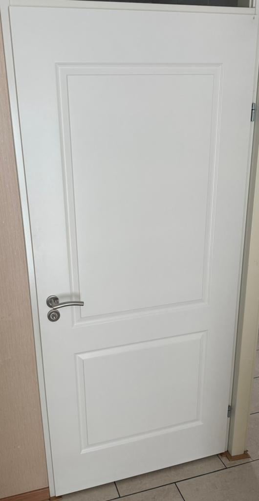 Binnendeur wit panel 93cm x 211,5 cm opdek, Doe-het-zelf en Verbouw, 80 tot 100 cm, Binnendeur, Nieuw, Ophalen of Verzenden