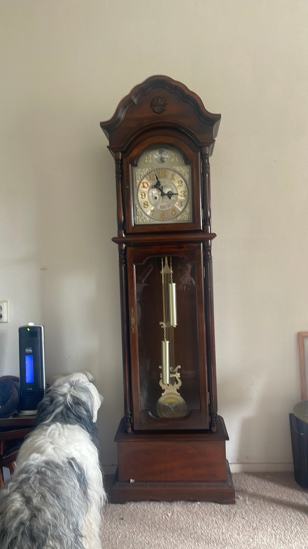 Staander klok  Kirnberger /tempus fugit, Ophalen
