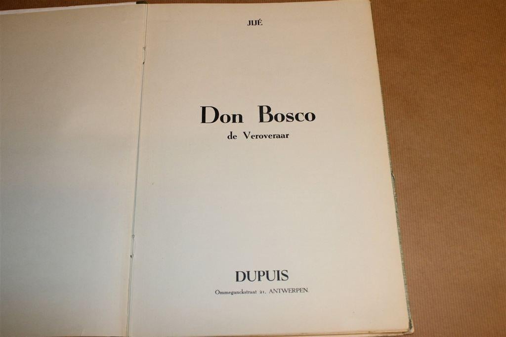 Jijé — Don Bosco de Veroveraar [1952] — Zeldzame 1e Druk, Boeken, Eén stripboek, Ophalen of Verzenden, Gelezen