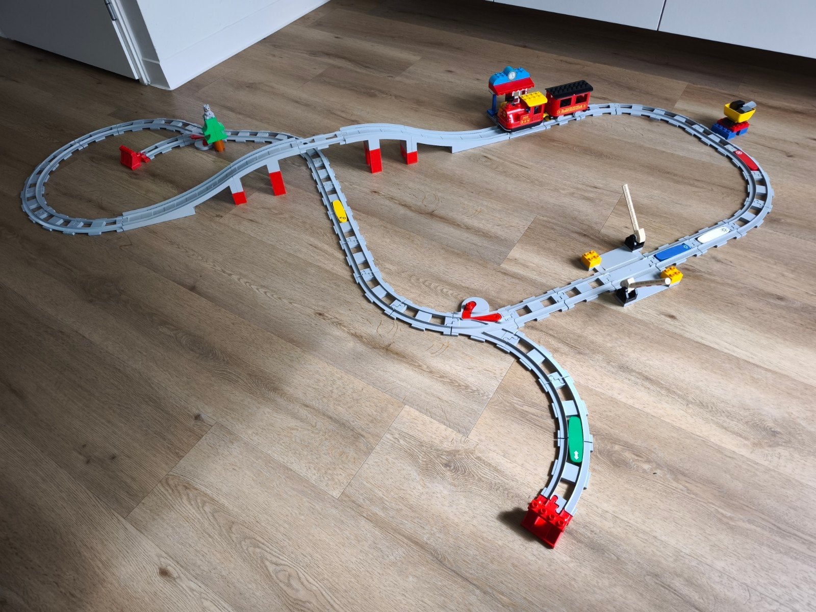 duplo stoomtreinbaan inclusief 2 uitbreidingen, Ophalen, Zo goed als nieuw, Duplo