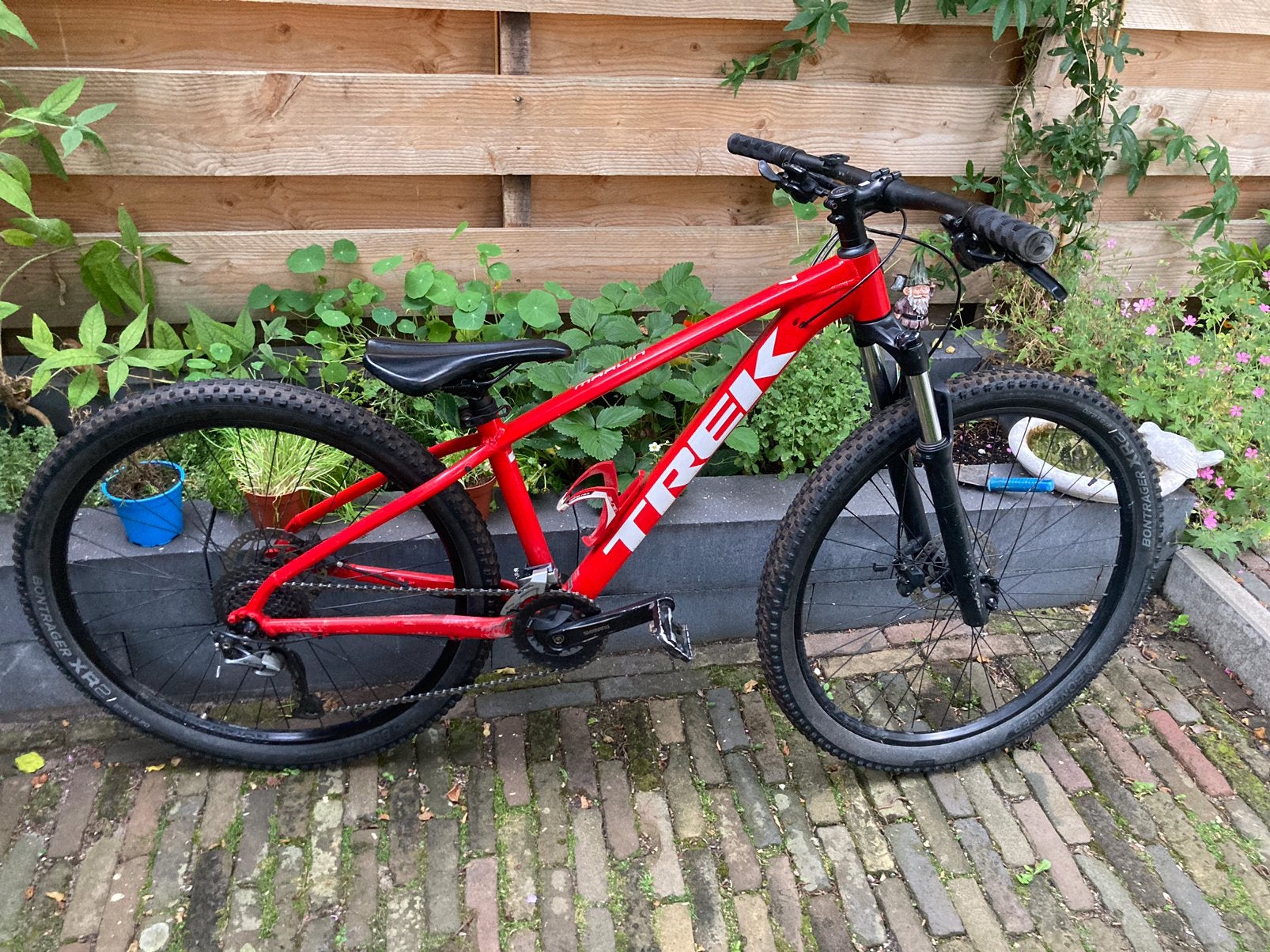 Mooie trek marlin 7 rood,zwart,wit, Fietsen en Brommers, Fietsen | Mountainbikes en ATB, Ophalen, Gebruikt, Hardtail, 45 tot 49 cm