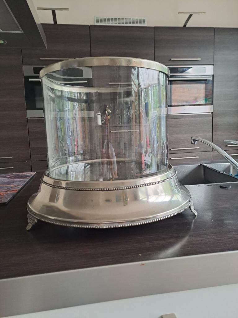 Decoratief windlicht voor alle seizoenen (glas en metaal), Ophalen of Verzenden, Zo goed als nieuw, Glas