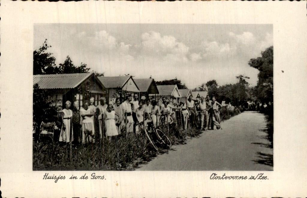 Oostvoorne - Huisjes - in de Gors, Ophalen of Verzenden, 1920 tot 1940, Ongelopen, Zuid-Holland