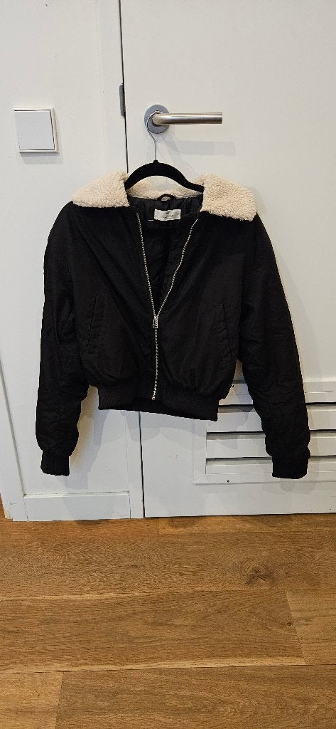 Jas dames, H&M, Zwart, Ophalen of Verzenden, Maat 34 (XS) of kleiner
