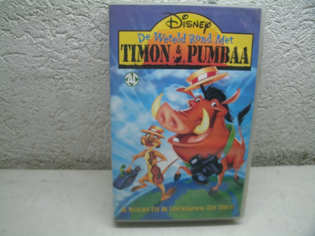 vhs 18a timon en pumbaa de wereld rond, Cd's en Dvd's, Alle leeftijden, Ophalen of Verzenden, Gebruikt