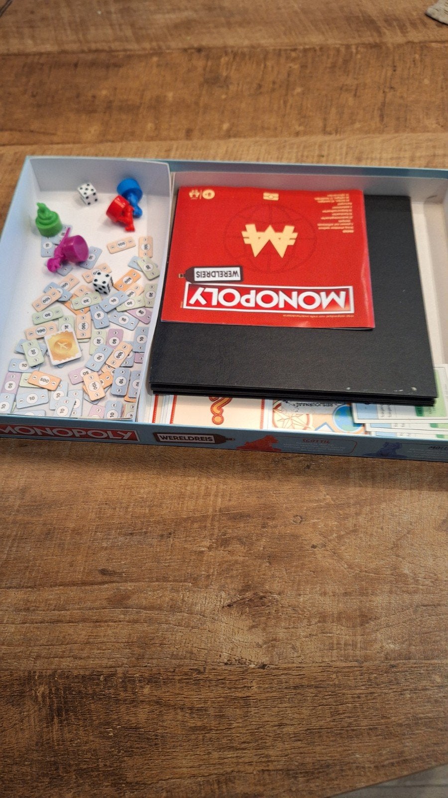 Monopoly Wereldreis, Puzzel en Educatief, Ophalen of Verzenden, Zo goed als nieuw, 3 spelers of meer