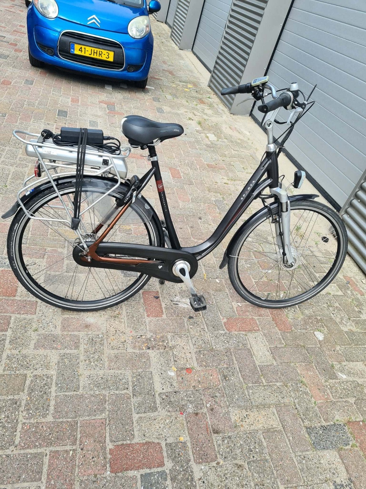Elektrische fiets in zeer goede staat, afkomstig van Sparta, Ophalen of Verzenden, Zo goed als nieuw, Batterij